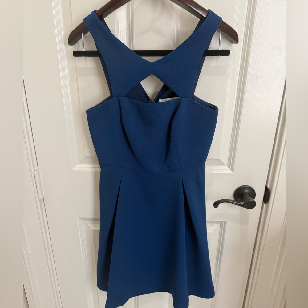 BCBGeneration Backless‎ Dress in Midnight Blue